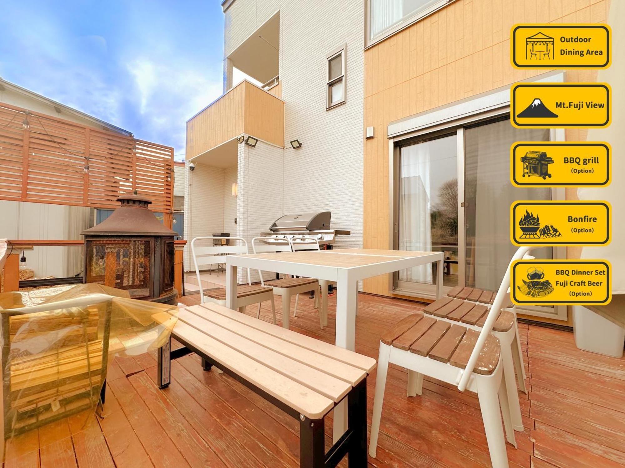 ヴィラ山間堂grandvilla Mt Fuji View Bbq Bonfire Annovillas Sankando Фудзикавагутико Экстерьер фото